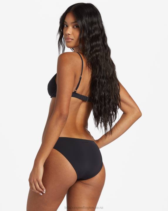 Women Black Pebble Billabong Sol Searcher Lowrider Bikini Bottoms 80P81263