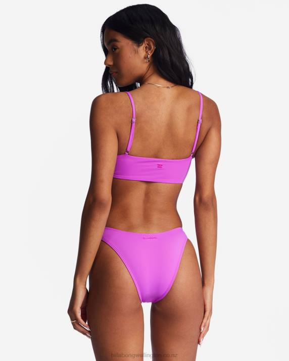 Women Bright Orchid Billabong Sol Searcher Hike Bikini Bottoms 80P81308