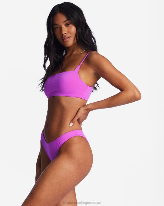 Women Bright Orchid Billabong Sol Searcher Hike Bikini Bottoms 80P81308
