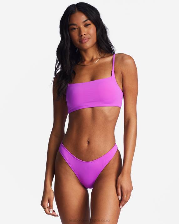 Women Bright Orchid Billabong Sol Searcher Hike Bikini Bottoms 80P81308