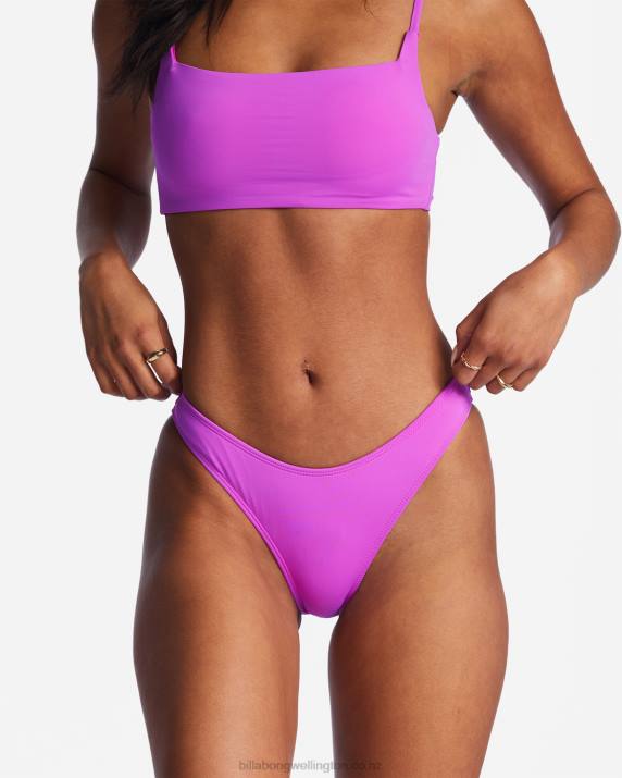 Women Bright Orchid Billabong Sol Searcher Hike Bikini Bottoms 80P81308