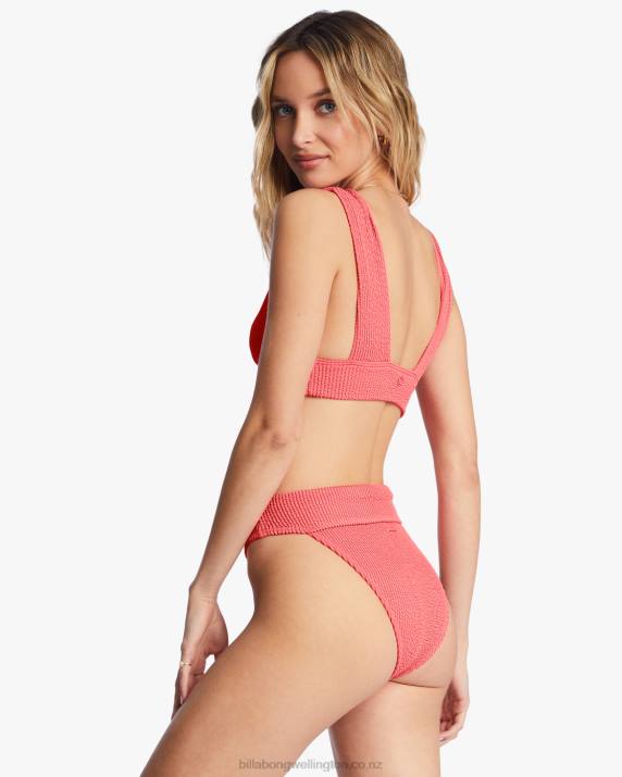 Women Coral Crush Billabong Summer High Aruba Bikini Bottoms 80P81459