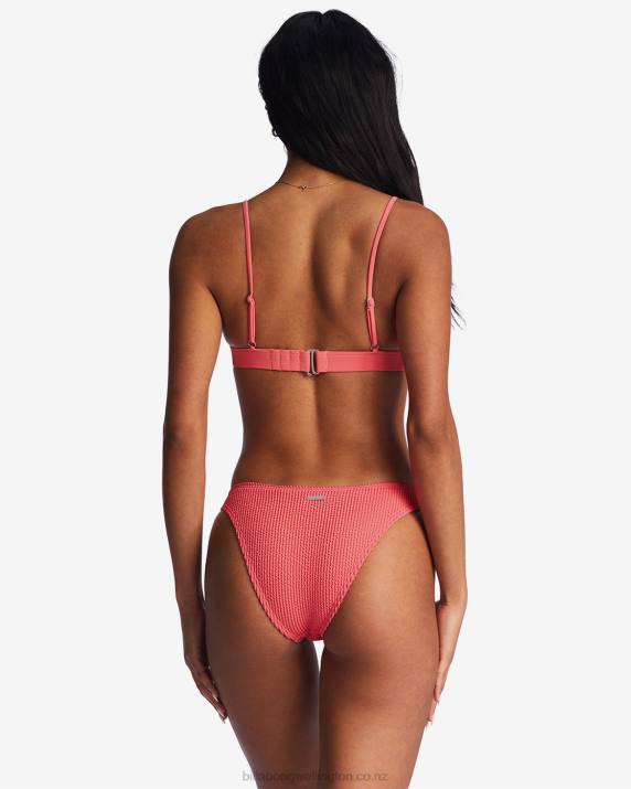 Women Coral Crush Billabong Summer High Hike Bikini Bottoms 80P81460