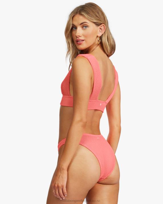 Women Coral Crush Billabong Summer High Tropic Bikini Bottoms 80P81294