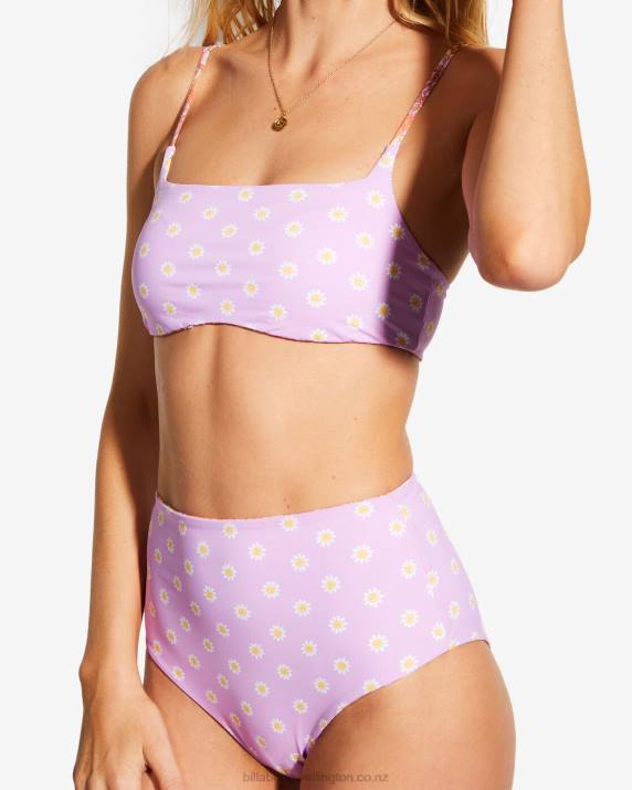 Women MultiBillabong x Smiley Good Times Hi Retro Reversible High Leg Bikini Bottoms 80P81473