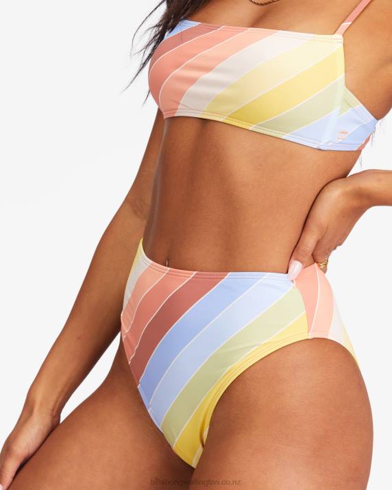 Women Multi Billabong Brighter Daze Rise Bikini Bottoms 80P81537