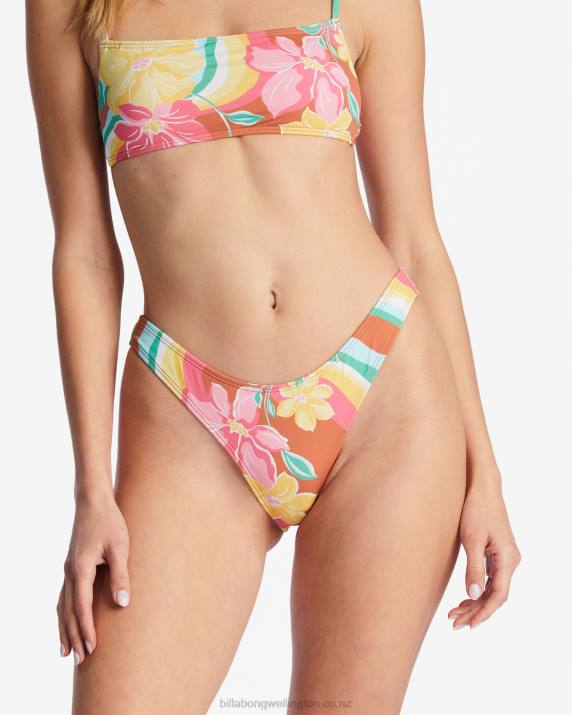 Women Multi Billabong Chasin Sunbeams Hike Bikini Bottoms 80P81455