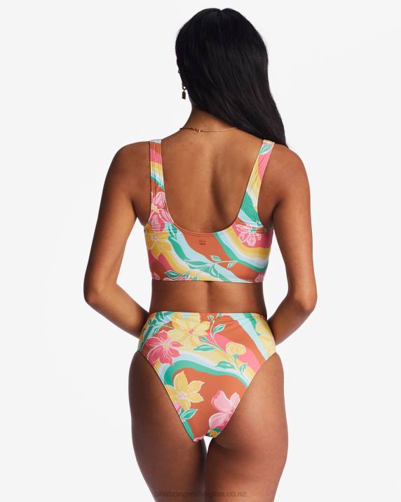 Women Multi Billabong Chasin Sunbeams Rise Bikini Bottoms 80P81456