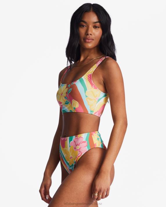 Women Multi Billabong Chasin Sunbeams Rise Bikini Bottoms 80P81456