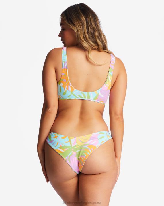 Women Multi Billabong Dreamland Reversible Tanga Bikini Bottoms 80P81423
