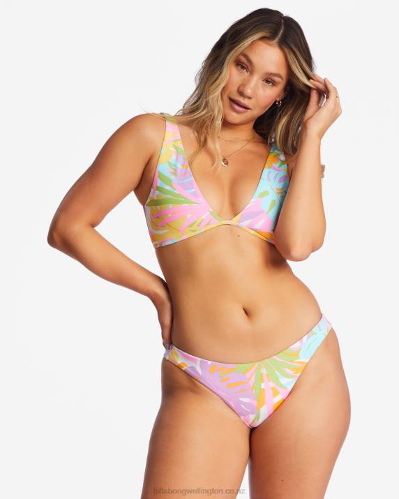 Women Multi Billabong Dreamland Reversible Tanga Bikini Bottoms 80P81423