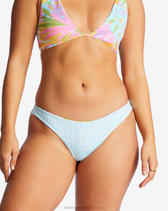 Women Multi Billabong Dreamland Reversible Tanga Bikini Bottoms 80P81423