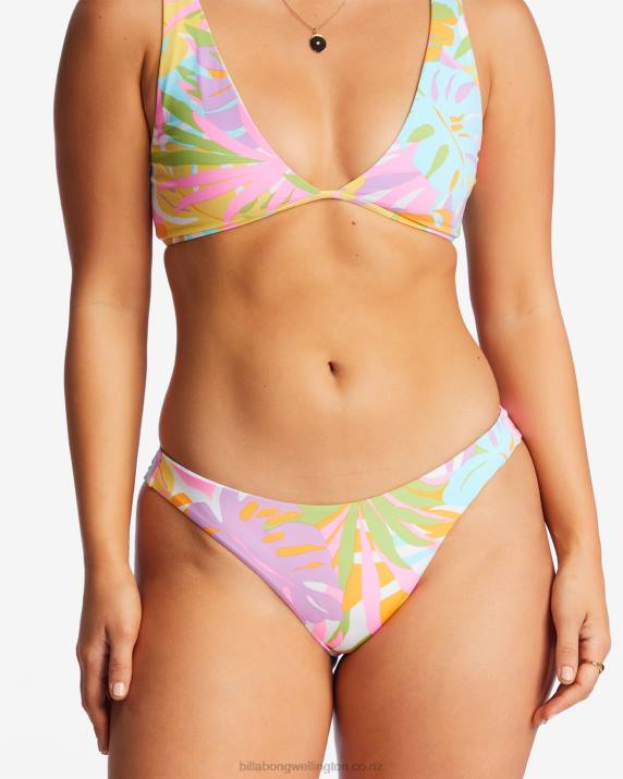Women Multi Billabong Dreamland Reversible Tanga Bikini Bottoms 80P81423