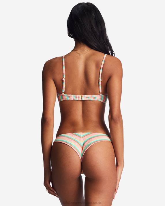 Women Multi Billabong Island Glow Tanlines Tanga Bikini Bottoms 80P81453