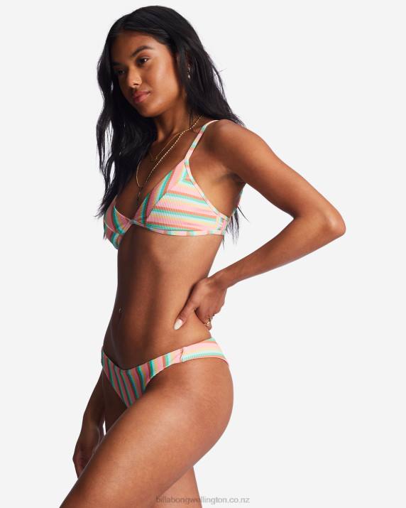 Women Multi Billabong Island Glow Tanlines Tanga Bikini Bottoms 80P81453