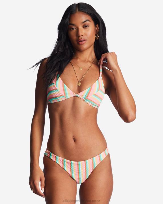 Women Multi Billabong Island Glow Tanlines Tanga Bikini Bottoms 80P81453