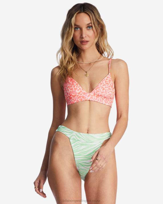 Women Multi Billabong Lei Low Rev Banded Hike Reversible Bikini Bottoms 80P81462