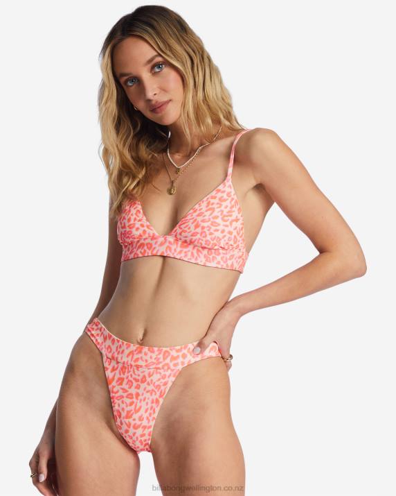 Women Multi Billabong Lei Low Rev Banded Hike Reversible Bikini Bottoms 80P81462