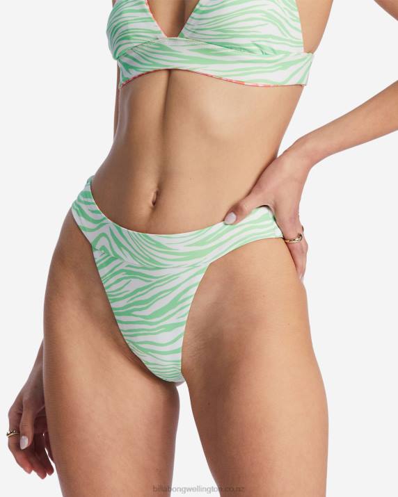 Women Multi Billabong Lei Low Rev Banded Hike Reversible Bikini Bottoms 80P81462