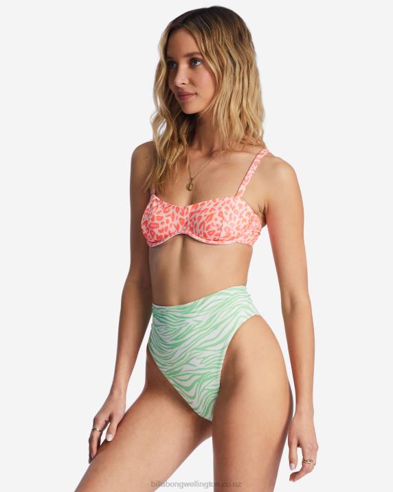 Women Multi Billabong Lei Low Rev Rise Reversible Bikini Bottoms 80P81464