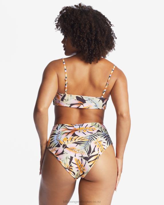 Women Multi Billabong Postcards From Paradise High Retro Reversible High-Waisted Bikini Bottoms 80P81731