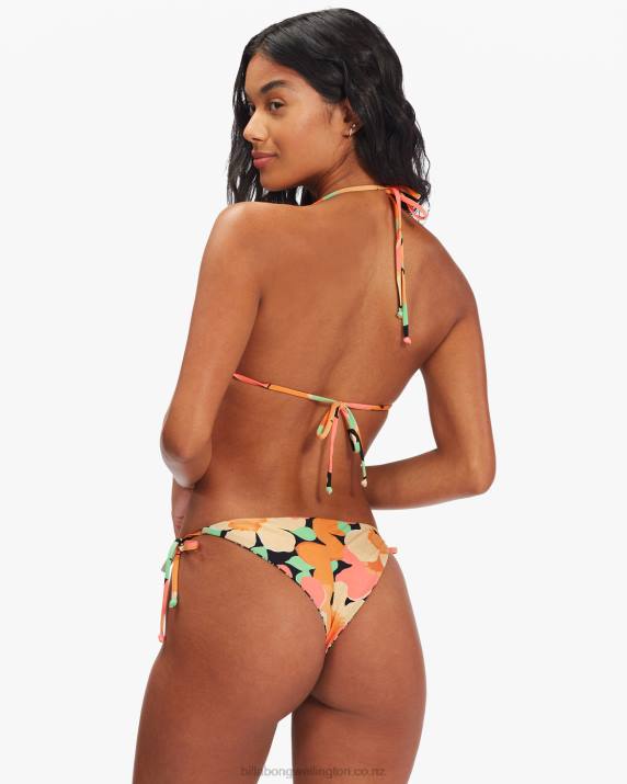 Women Multi Billabong Pretty Daze Tanga Reversible Tie-Side Bikini Bottoms 80P81547