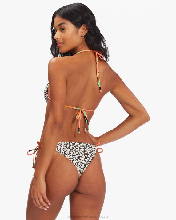 Women Multi Billabong Pretty Daze Tanga Reversible Tie-Side Bikini Bottoms 80P81547