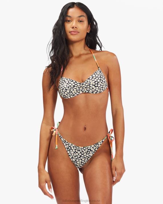 Women Multi Billabong Pretty Daze Tanga Reversible Tie-Side Bikini Bottoms 80P81547