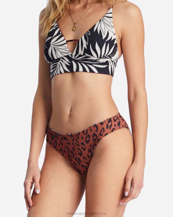 Women Multi Billabong Spotted In Paradise Lowrider Reversible Bikini Bottoms 80P81439