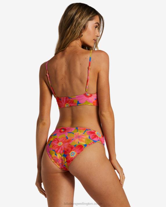 Women Multi Billabong Sunny Coast Lowrider Medium Bikini Bottoms 80P81241