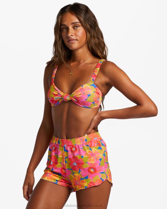 Women Multi Billabong Sunny Coast Swim Elastic Waist 80P81340