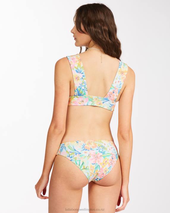 Women Multi Billabong Sweet Tropics Reversible Lowrider Bikini Bottoms 80P81589
