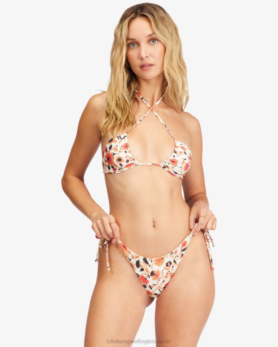 Women Multi Billabong Swept Away Tie-Side Tanga Bikini Bottoms 80P81535
