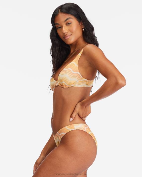 Women Multi Billabong Wave Hello Hike Bikini Bottoms 80P81529