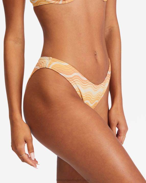 Women Multi Billabong Wave Hello Hike Bikini Bottoms 80P81529