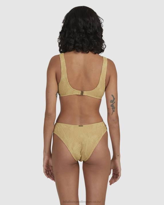 Women Olive Billabong Verano Bondi Bikini Bottoms 80P81651