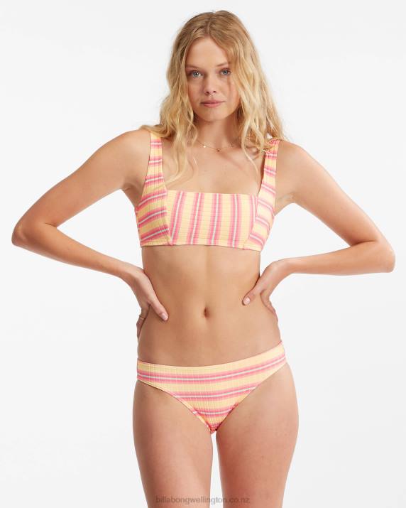 Women Pineapple Billabong Sunchaser Lowrider Bikini Bottoms 80P81596