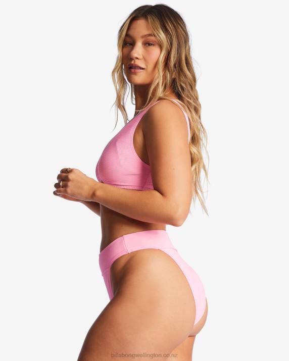 Women Pink Daze Billabong Tanlines Aruba Bikini Bottoms 80P81300