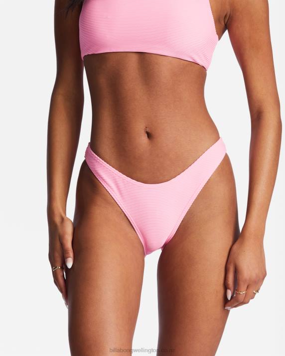 Women Pink Daze Billabong Tanlines Hike Bikini Bottoms 80P81491