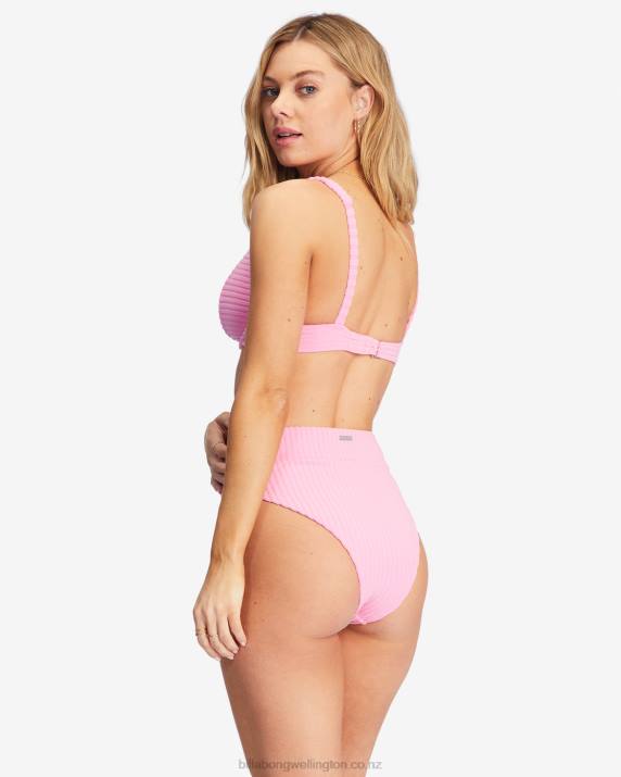Women Pink Skies Billabong In The Loop Rise Bikini Bottoms 80P81522