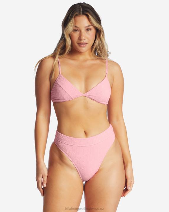 Women Pink Sunset Billabong So Dazed Maui Rider High-Waisted Bikini Bottoms 80P81678