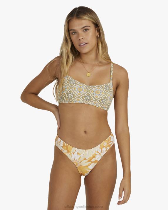 Women Rust Billabong Dalilah Bondi Bikini Bottoms 80P81511
