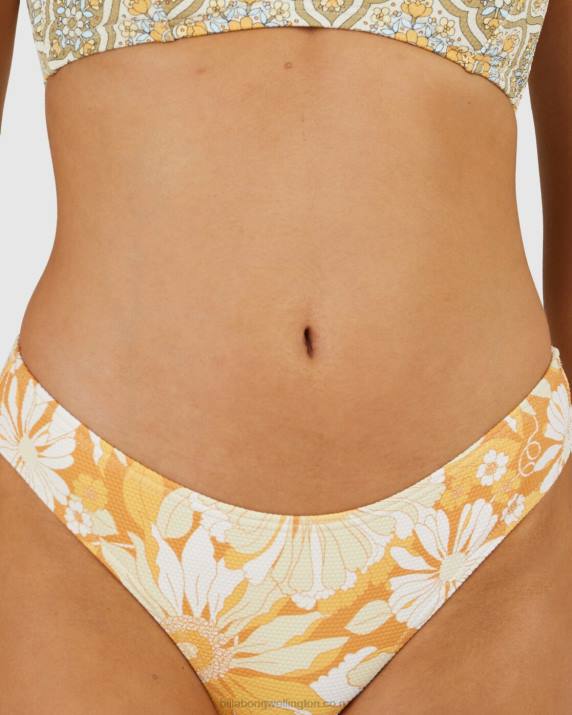 Women Rust Billabong Dalilah Bondi Bikini Bottoms 80P81511