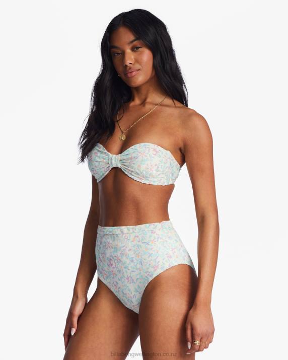 Women Salt Crystal Billabong Sweet Oasis Tanlines High Retro Bikini Bottoms 80P81412