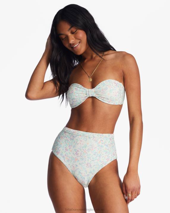 Women Salt Crystal Billabong Sweet Oasis Tanlines High Retro Bikini Bottoms 80P81412