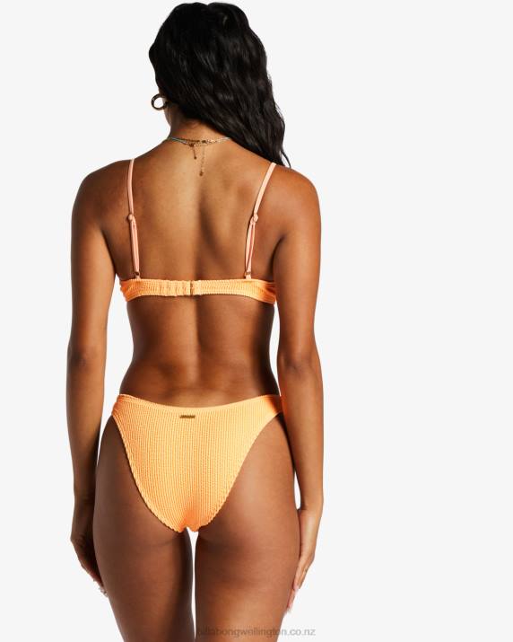 Women Tangy Tangerine Billabong Summer High Hike Bikini Bottoms 80P81396