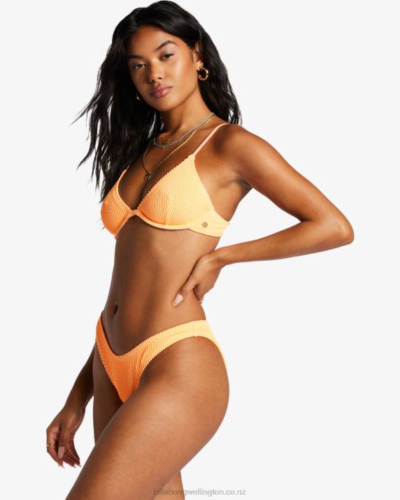 Women Tangy Tangerine Billabong Summer High Hike Bikini Bottoms 80P81396