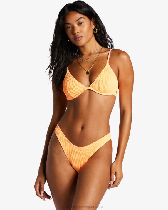 Women Tangy Tangerine Billabong Summer High Hike Bikini Bottoms 80P81396