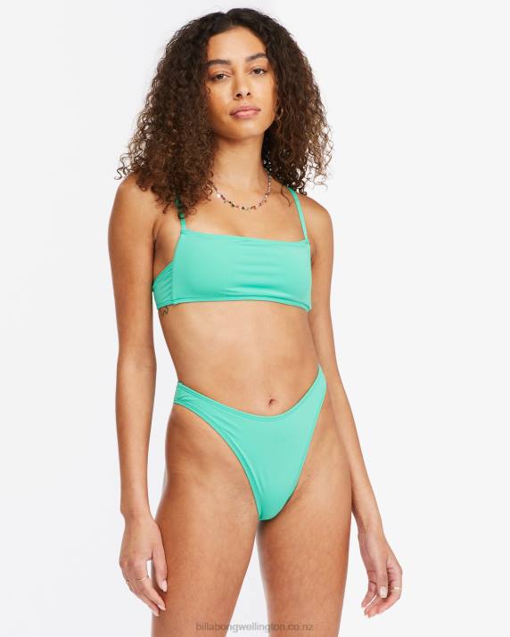 Women Tropical Green Billabong Sol Searcher Havana Skimpy Bikini Bottoms 80P81629