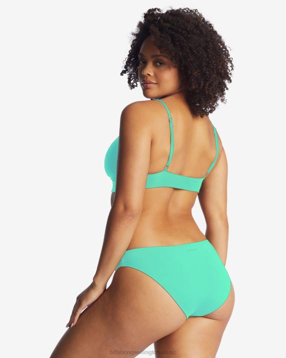 Women Tropical Green Billabong Sol Searcher Lowrider Bikini Bottoms 80P81632